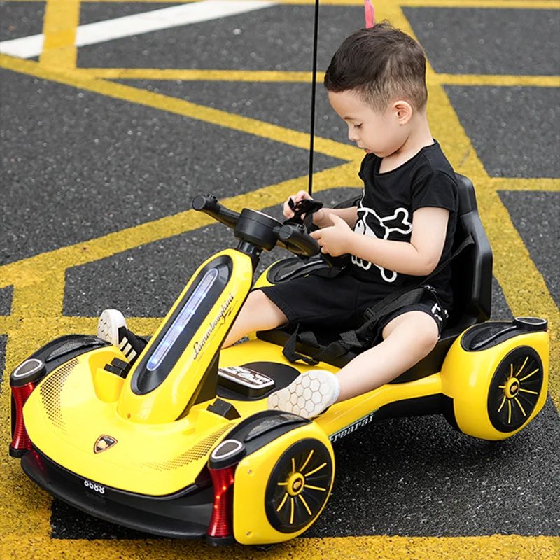 

Children's Electric Go Kart Kids Four-wheel Dual-drive Battery Car Toys Ride on Vehicles Stroller Drift Car for 2-10 Years Old