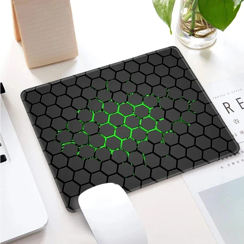 PC Small Keyboard Table Mats Mouse Pad Locking Edge Gabinete Mausepad Computer Mat Geometric Art Gaming Office Accessories Rug