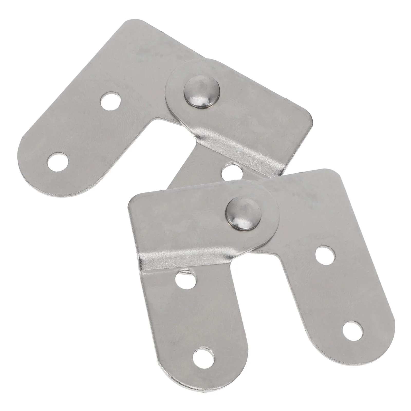 2 Pcs Fold Chicken Mouth Folding Table Ladder Iron Attic Parts Hinge Replacement Kit