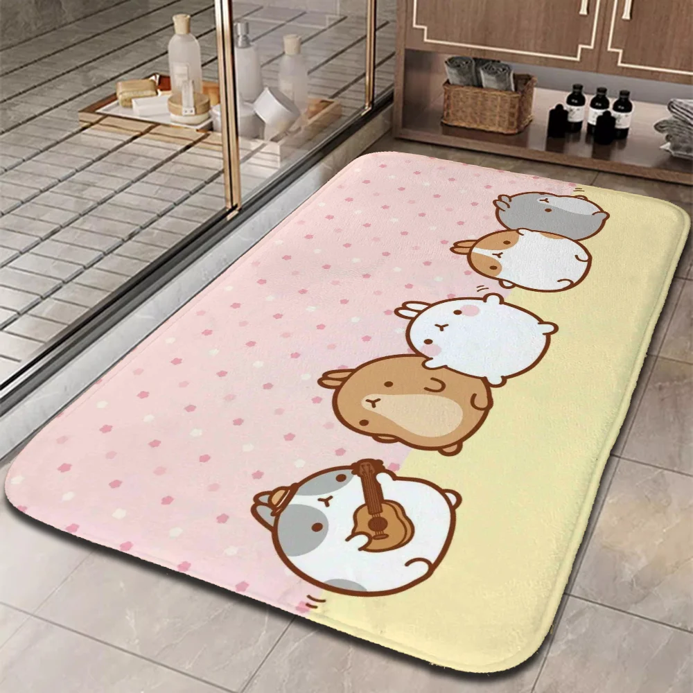 Floor Mats Molangs Customized Bath Mat Room Rugs Carpets for Bedroom Custom Aesthetic Room Decoration House Entrance Mat Home