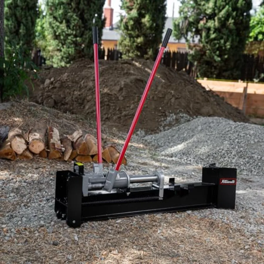 XtremepowerUS 12-Ton Hydraulic Log Splitter Fire Wood Logs Cutter Fire Logs Wood Firewood Kindling Machine Manual Operated Spri