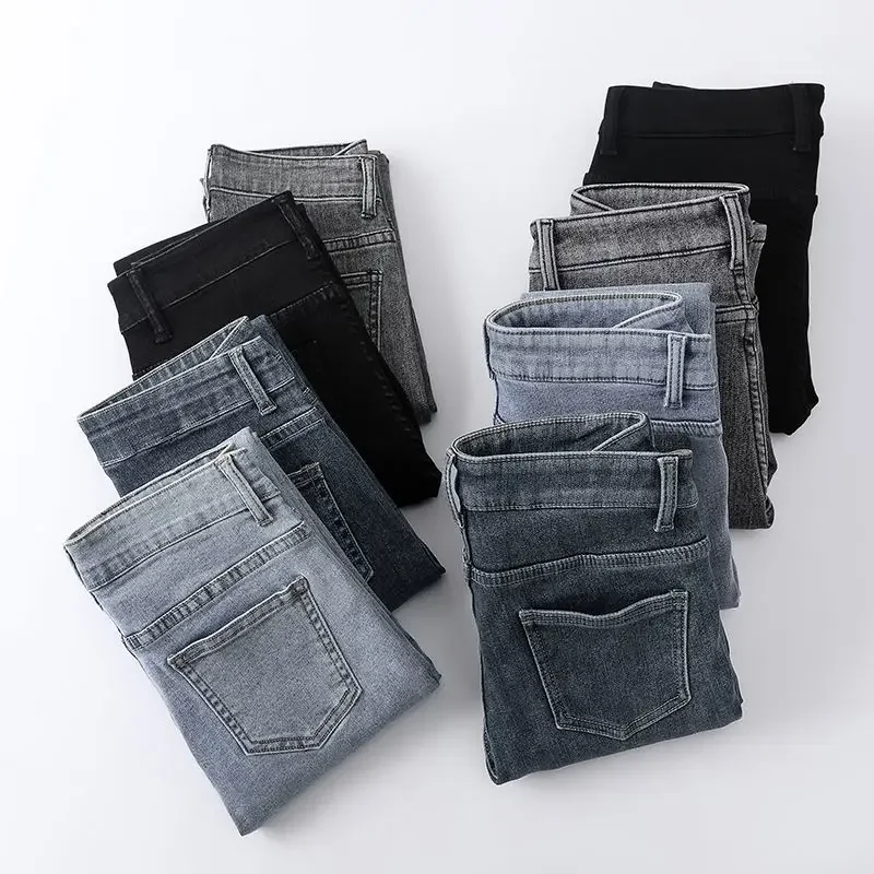 

Джинсы-карандаш женские зимние толстые джинсовые осенние новые узкие с высокой талией универсальные теплые эластичные ретро повседневные модные джинсы для отдыха