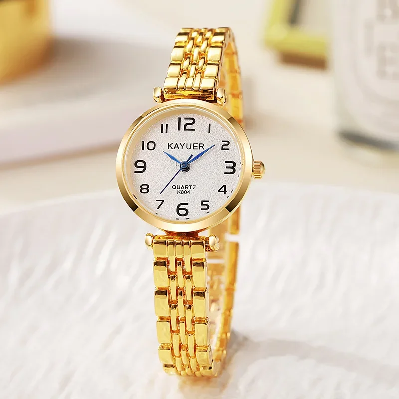 Orologio da donna semplice Orologio da polso al quarzo per esami scolastici per studenti Orologio da polso da donna con numeri arabi di lusso da donna Dropshipping