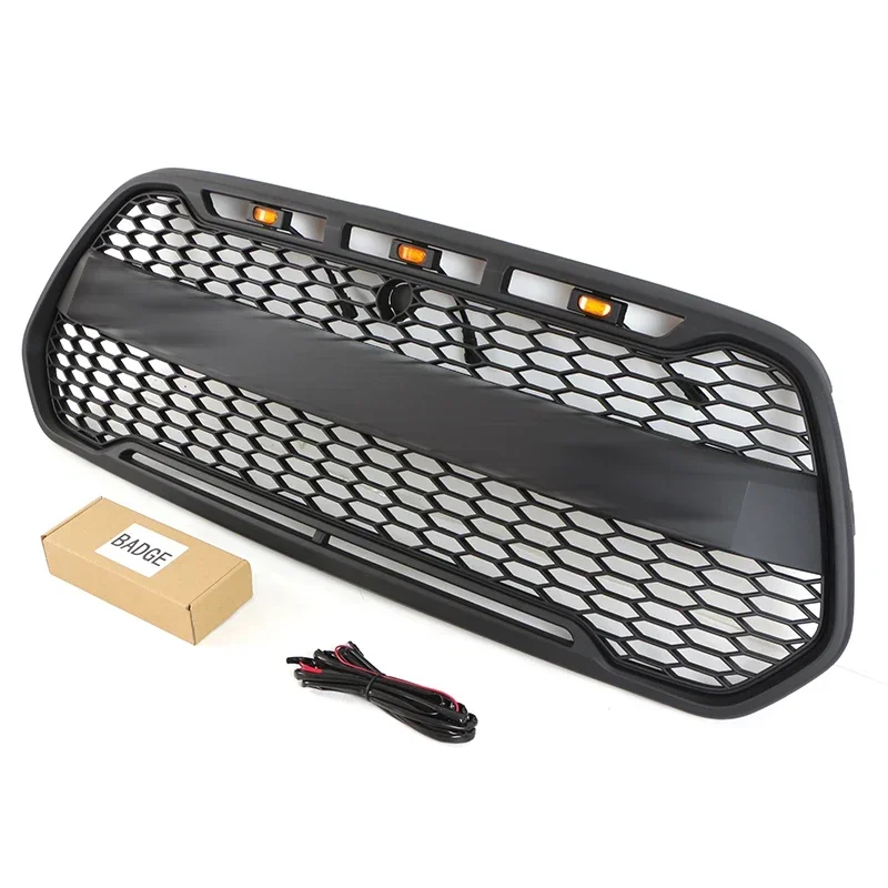 Fit for the 2014-2021 Ford Transit The front grille Upper bumper with LED lights is suitable  European version grille