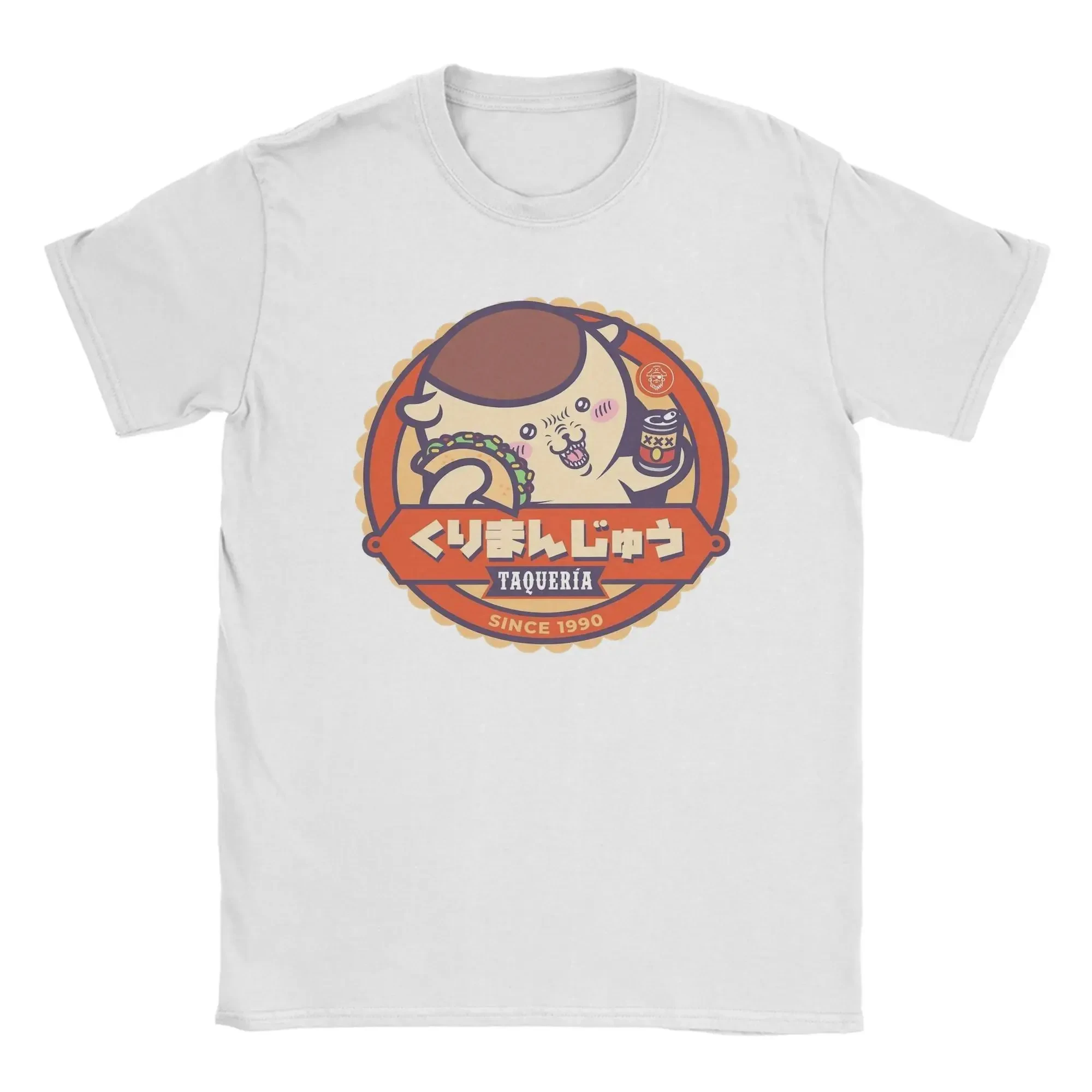Vintage Chiikawa Printed Tee O Neck Short Sleeve Unique Casual Daily Summer Tops for Men Women