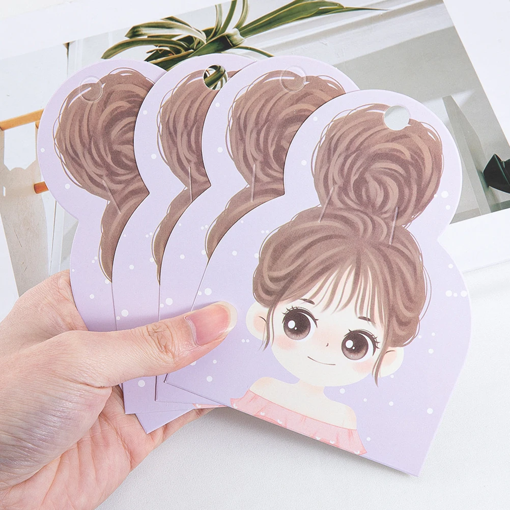 

50pcs Hairpin Packaging Display Paper Headband Cards Craft Shows Kids Accessories Bow Cardstock