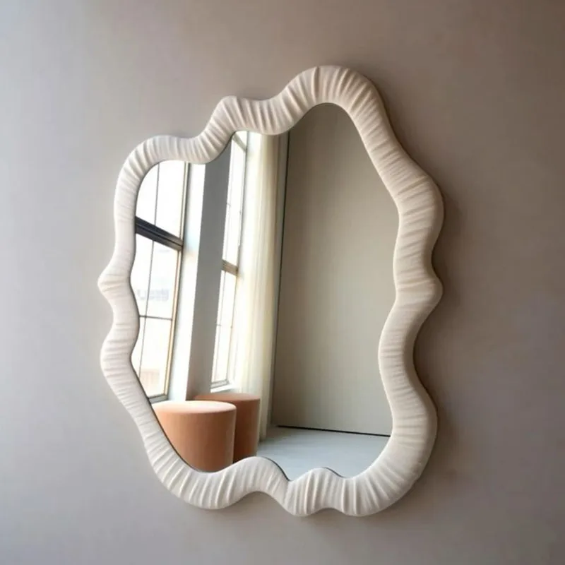 European Unique Mirror Lounge Creative Irregular Xenomorph Cheap Aesthetic Safe Modern Mirror Luxury Spiegel Wand Home Products
