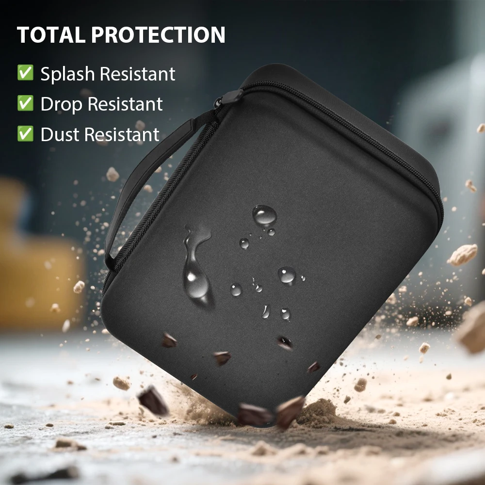 حافظة واقية لصانع الملصقات DYMO LetraTag LT-100H - تحمل الطابعة وأشرطة الملصقات والملحقات مع جيب شبكي مريح