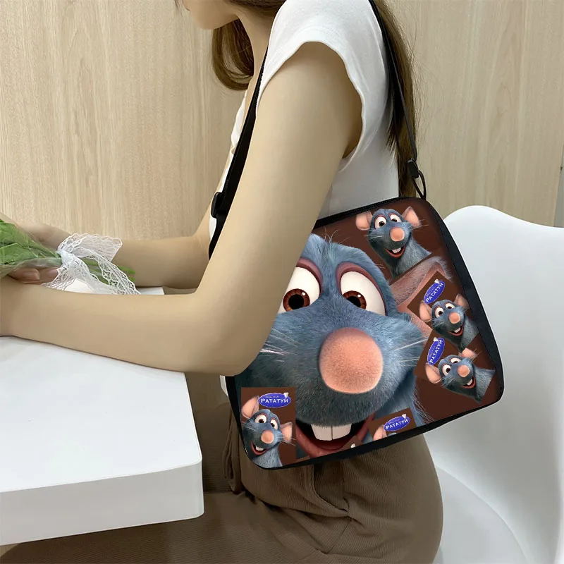 Ratatouille Cartoon Handbags Fashion Canvas Shoulder Bag Women Messenger Bag Girls Travel Bags Ladies Cross Bags