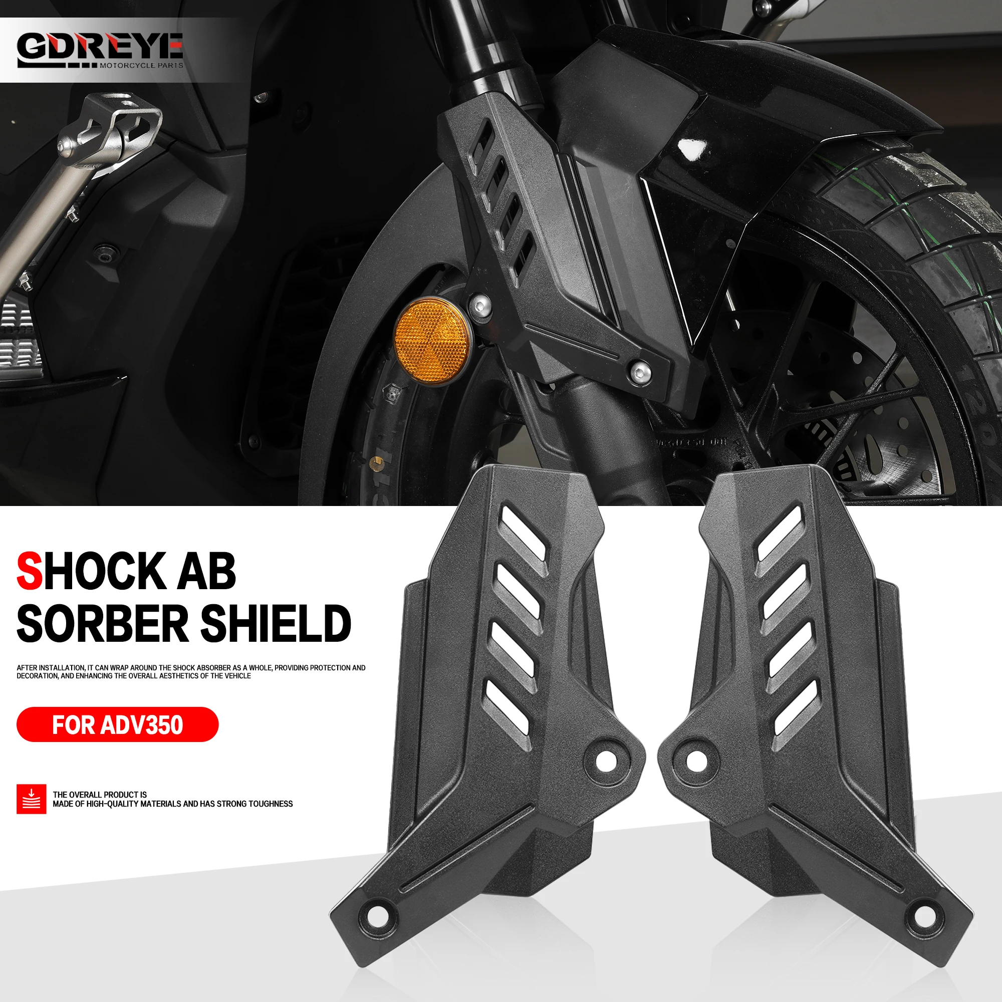 

For Honda ADV350 ADV 350 2022-2026 Motorcycle Front Fork Guards Accessories Shock Absorber Protection Cover Frame Protector