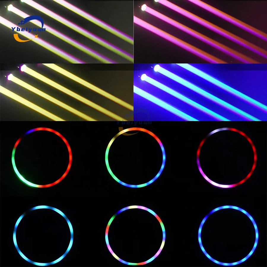 100 W LED RGBW 4 in 1 Moving Head Muster Strahllicht DMX-Steuerung Geeignet für Bar DJ Disco Party Nachtclub Hochzeit Bühnenlicht – Detail 11