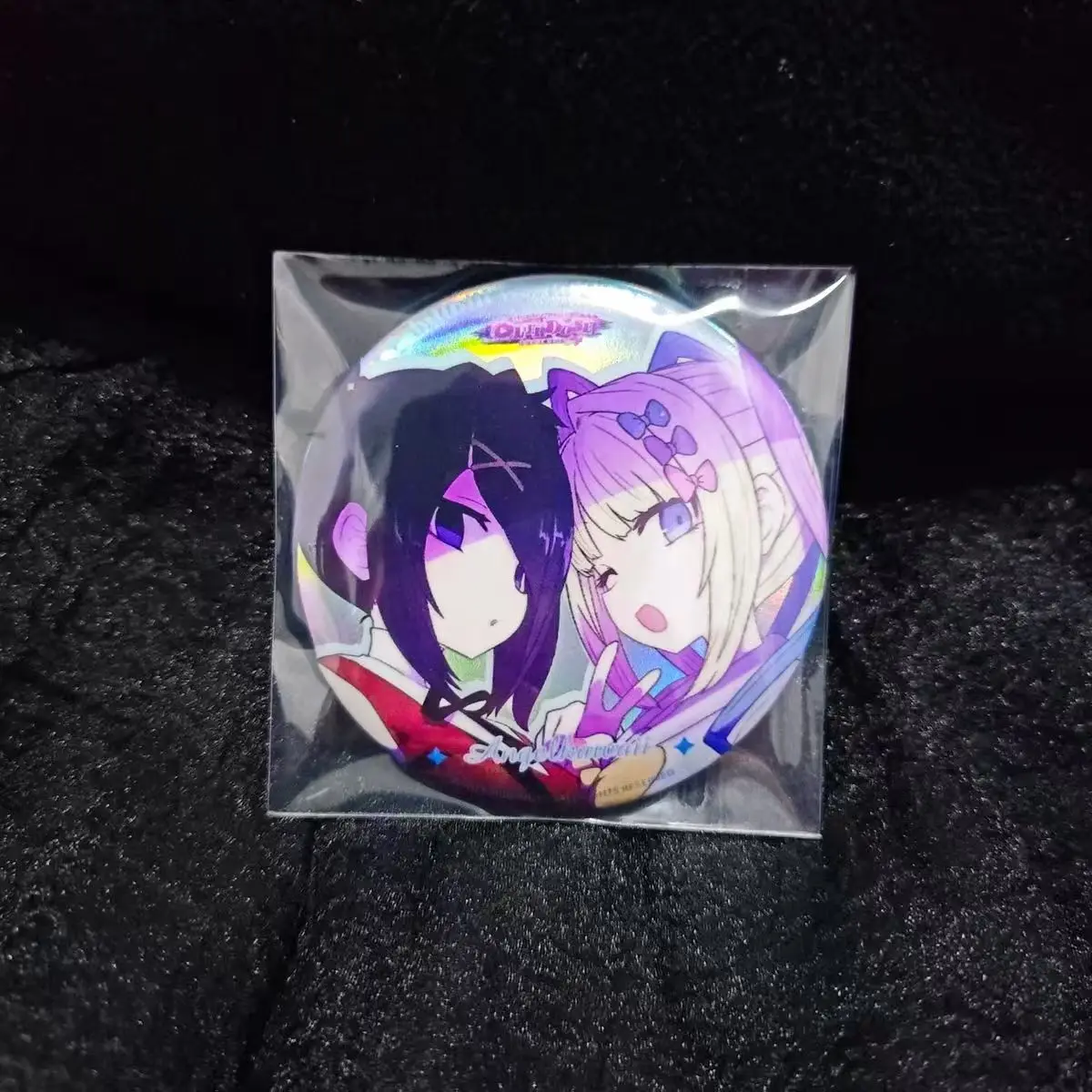Needy Streamer Overload Rain Cartoon Round Brooch Tinplate Metal Pin Badge Anime Accessories Gift