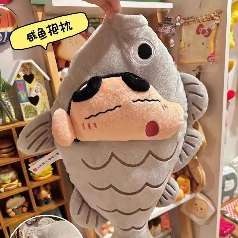 

New fashion Crayon Shin chan Kawaii Anime Pillow Salted Fish Doll Girl Toy Birthday Gift Office Cute Cartoon Girl Heart Pillow