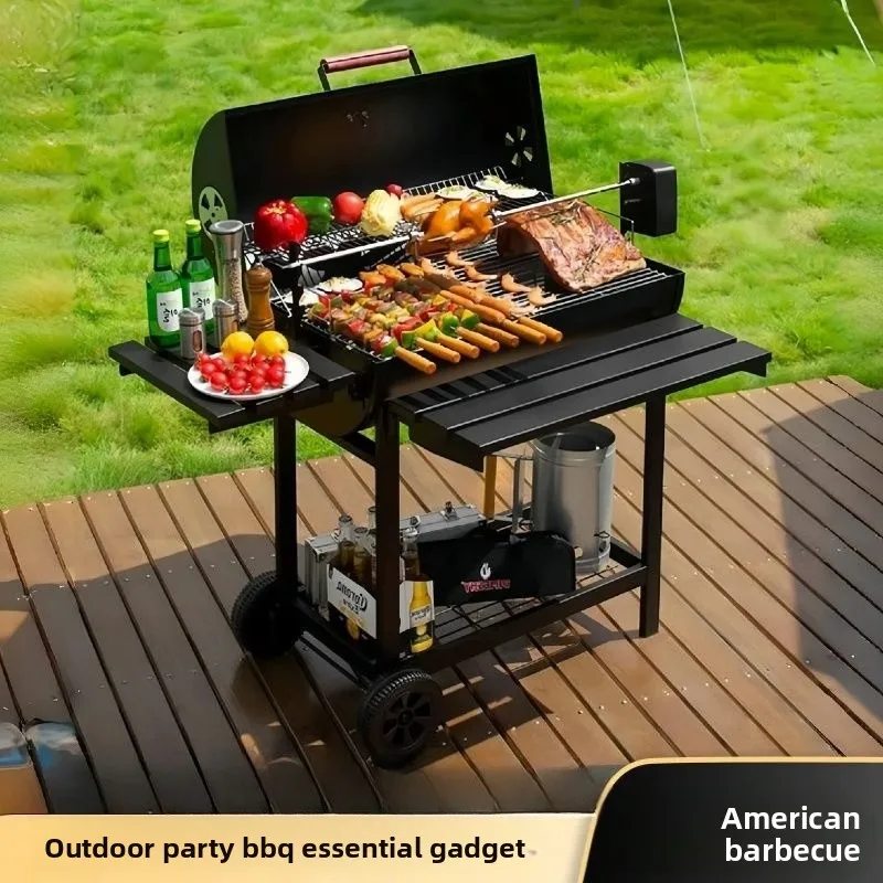 Barbecue Grill Portable Outdoor Homestay Villa Patio Barbecue Shelf
