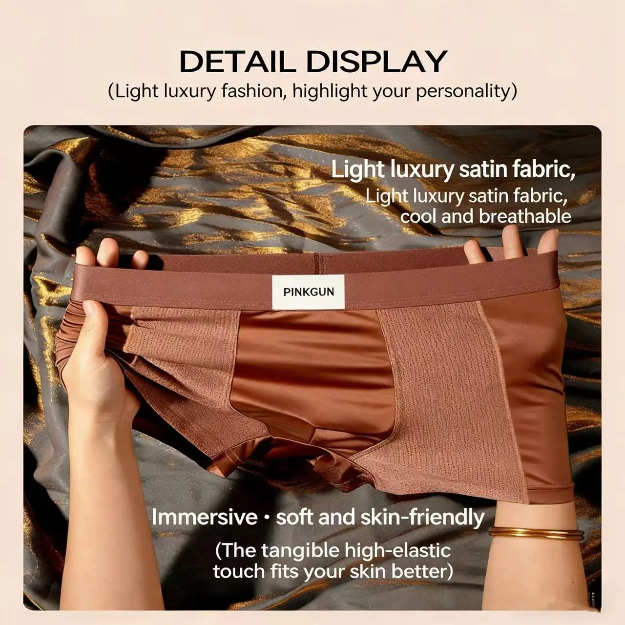 

Мужские бесшовные трусы-боксеры: дышащие, не скатывающиеся, антибактериальные, быстросохнущие, свободного кроя, больших размеров