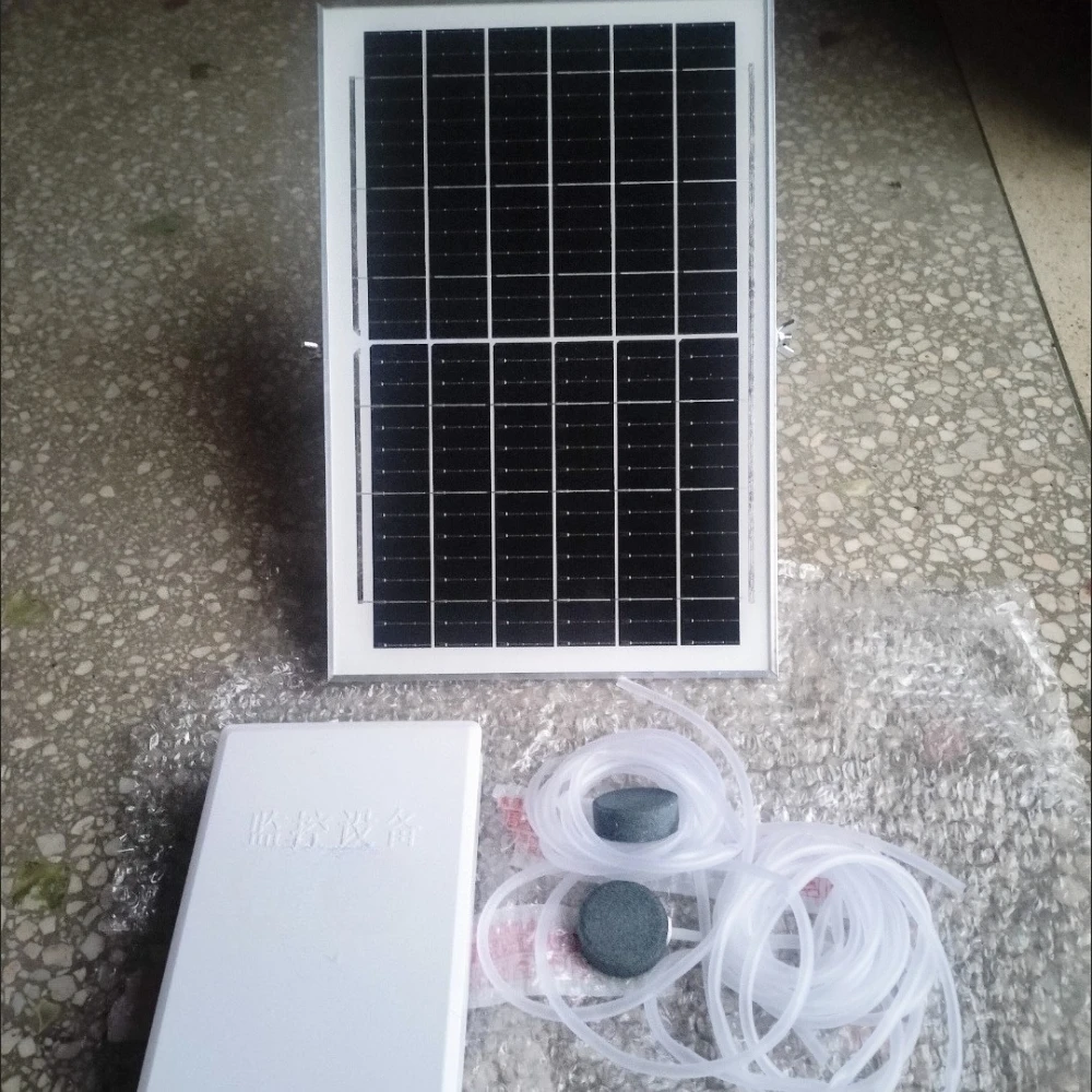 New Solar Oxygen Pump Fish Pond Outdoor Fish Tank Air Pump Aquarium Rechargeable Oxygenate Pump Outdoor Pond Oxygen Water Pumps