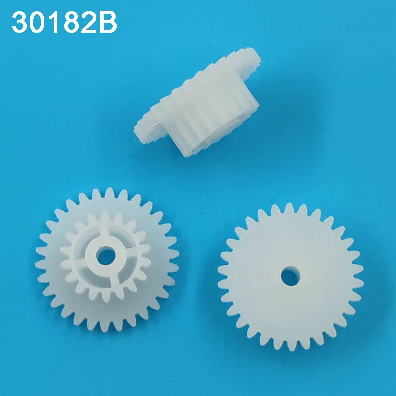 30182B 0.5M Plastic POM Gear Diameter 16mm 30T+18T 2B Double Layer Gear 2.15MM Shaft Hole DIY Toy Parts Accessories
