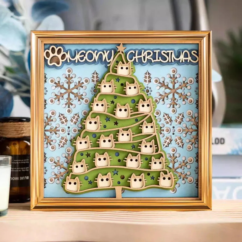 

Lucky cat Christmas desktop creative small ornament healing department living room wine cabinet decoration housewarming gift