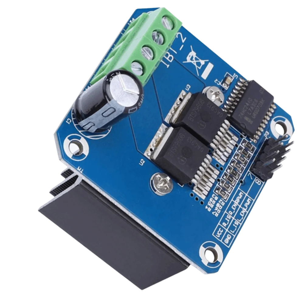 وحدة محرك المحرك BTS7960 43 وحدة محرك عالي الطاقة مزدوجة H-bridge 5.5 فولت إلى 27 فولت طاقة عالية BTS7960 43A التحكم في المحرك #5