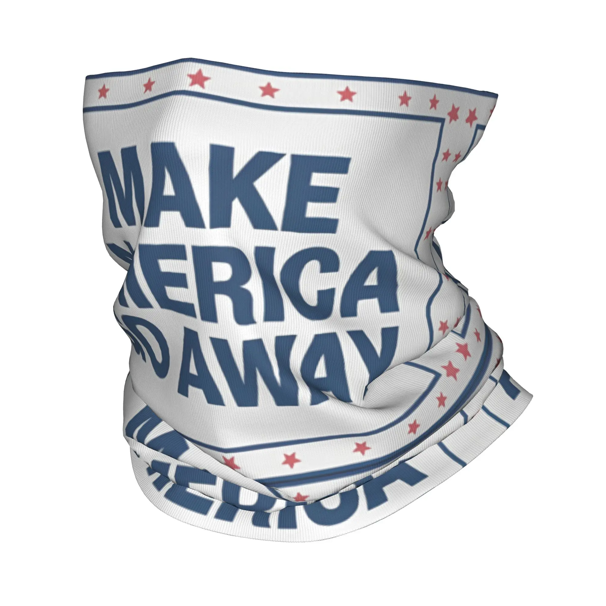 

Бандана-балаклава с принтом «Make America Go Away», забавная саркастическая надпись, шарф для лица, повязка на голову, дышащая, для мужчин и женщин, для взрослых