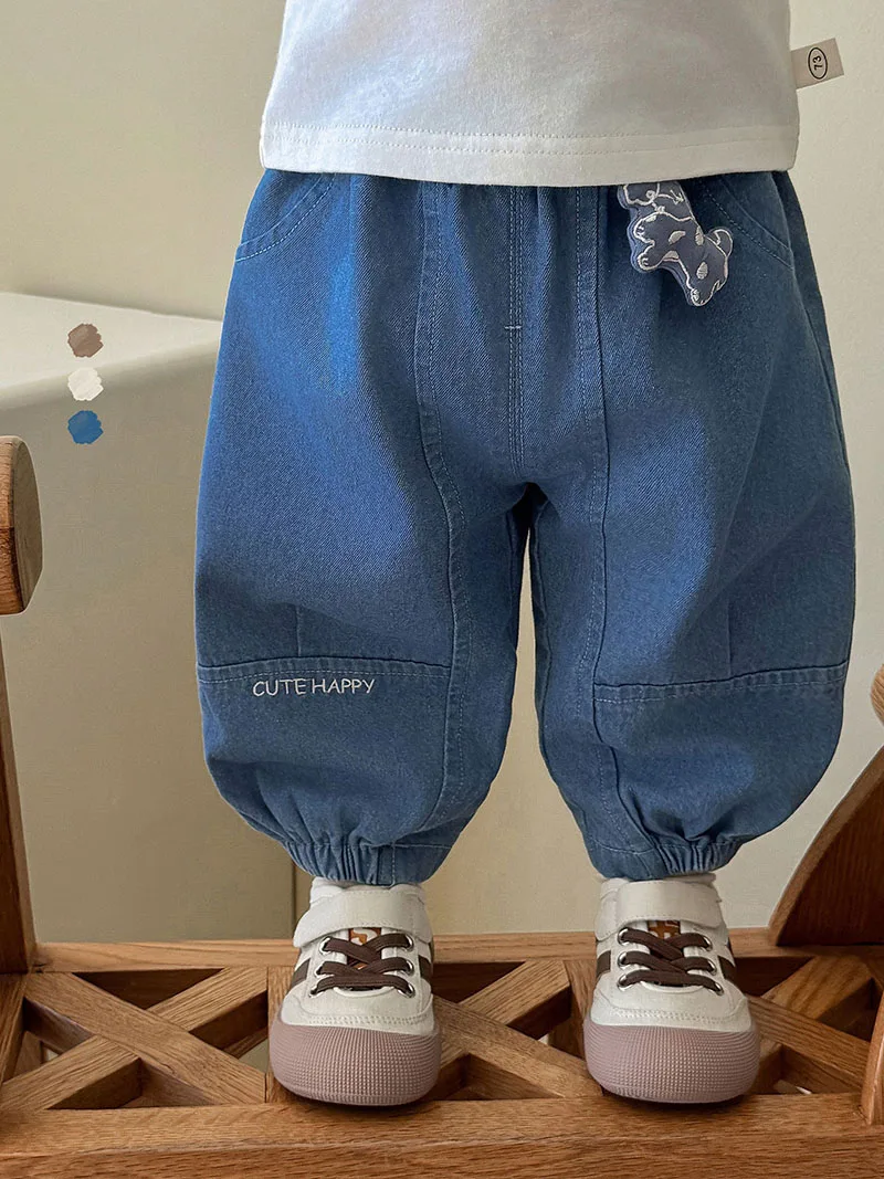 

MILANCEL New Autumn Kids Bell-bottoms 9M-5T Sweet Embroidered Flowers Girls Casual Pants Korean Version Children Trousers
