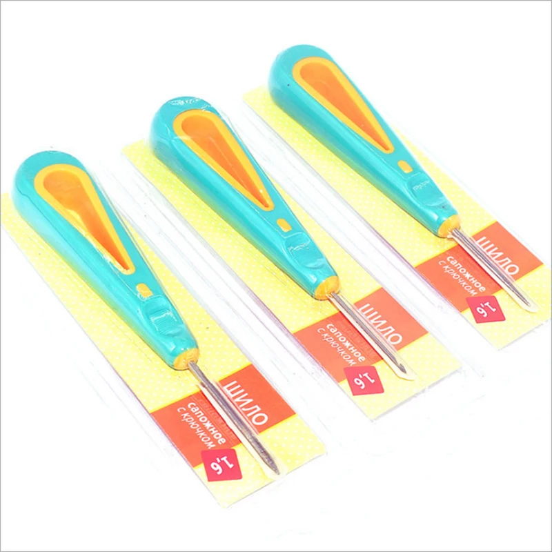 1Pcs Leather Sewing Awl Hand Stitcher Punch Tool DIY Shoe Repair Hook for Handcraft And Leatherworking