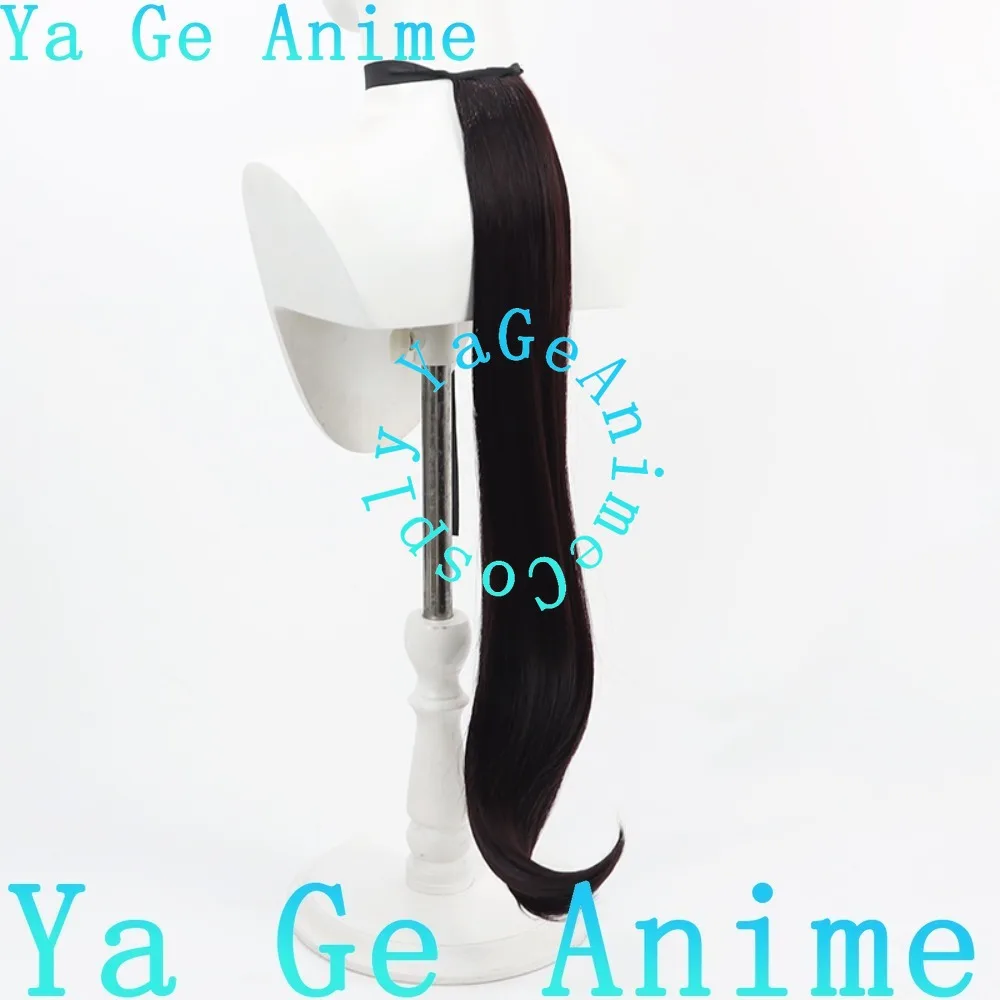 Wig Cosplay Uma Musume Pretty Derby Strong Impact dengan Telinga dan Ekor Permainan Anime Pesta Karnaval Rambut Sintetis Tahan Panas