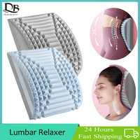 New Lumbar Relaxer Back Stretcher Cracker Waist Massager For Pain Relief Relaxation Traction Cervical Neck Support Pillow Pad