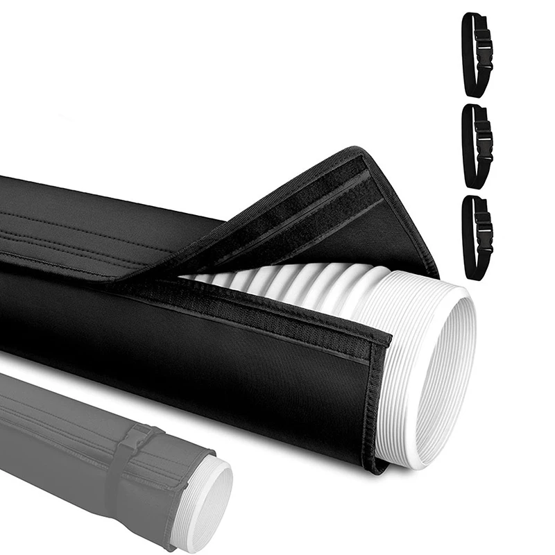 غطاء خرطوم مكيف الهواء، غطاء حماية عالمي لأنابيب العادم، غلاف عازل للحرارة مقاوم للغبار، غطاء فتحة تهوية لخرطوم التيار المتردد