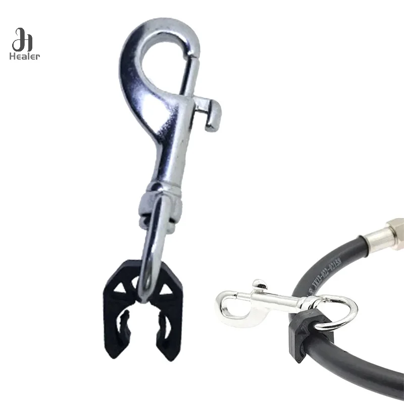 Tauchen Schnell verschluss Rohrclip Schlauch halter Clip BCD-Schlauch zweite Stufe fester Haken Manometer hängende Teile Schlauchs chnalle