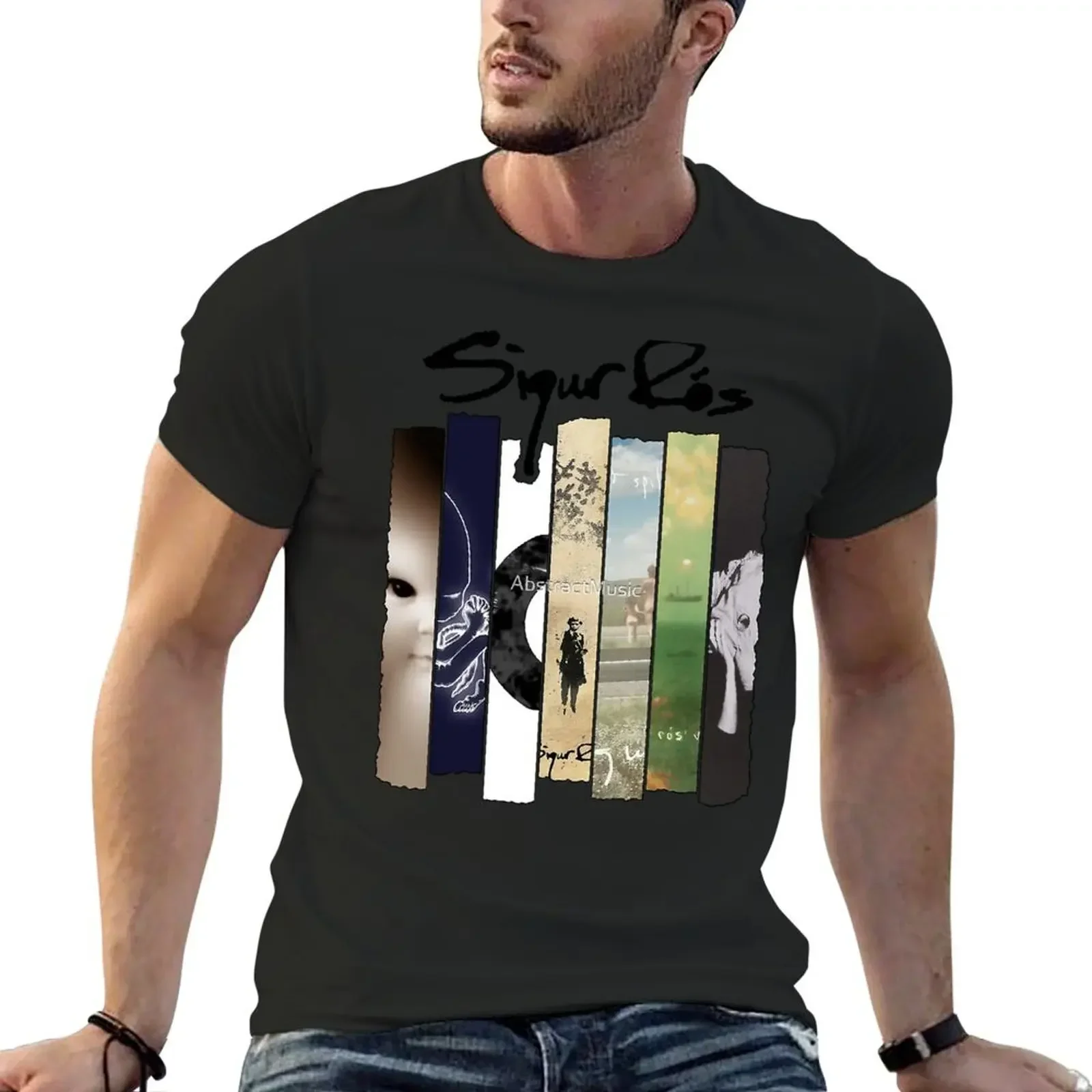 Sigur Ros - Discography T-Shirt customs design your own summer top blacks mens t shirts