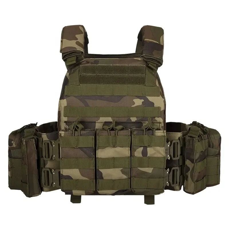 

YAKEDA 2023 New Arrival Waterproof Hunting Camouflage Molle Chaleco Tactico Army Plate Carrier Tactical Vest