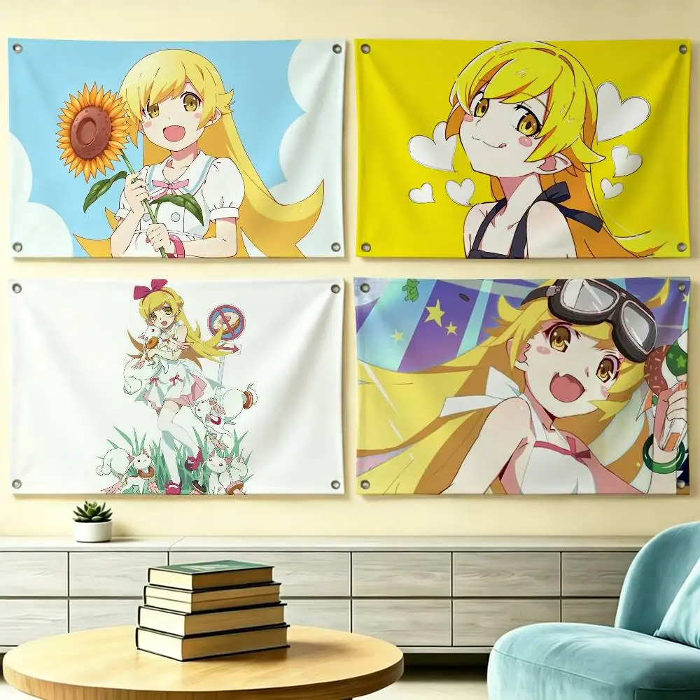 Japan Anime Cute S-Shinobu Flag Suitable For Party Club Outdoor Interior Wall Decoration Banner Fans Gift