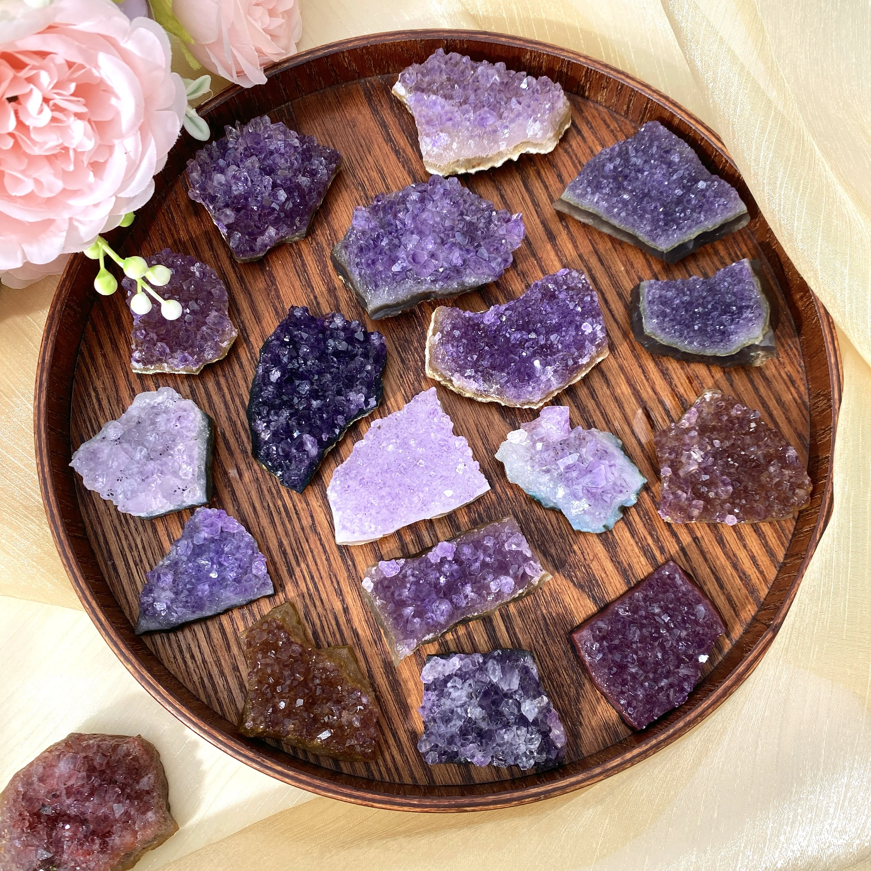 One Item One Photo Amethyst Cluster,Stone Collections,Excellent Gifts,Family And Friends Gift,Home Decoration.