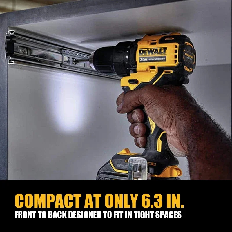 DEWALT DCD708 Brushless Cordless Compact 1/2 in Drill/Driver 20V 1650RPM 65NM Lithium Power Tools