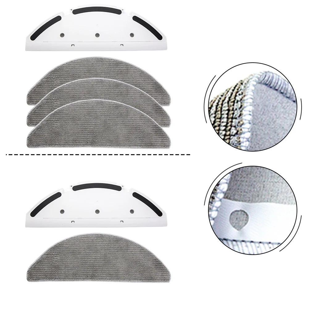 2/4 Pcs Mop Holder Bracket And Pads Set For Mamibot For EXVAC900S For Blaupunkt For Bluebot Precision Plus Home Cleaning