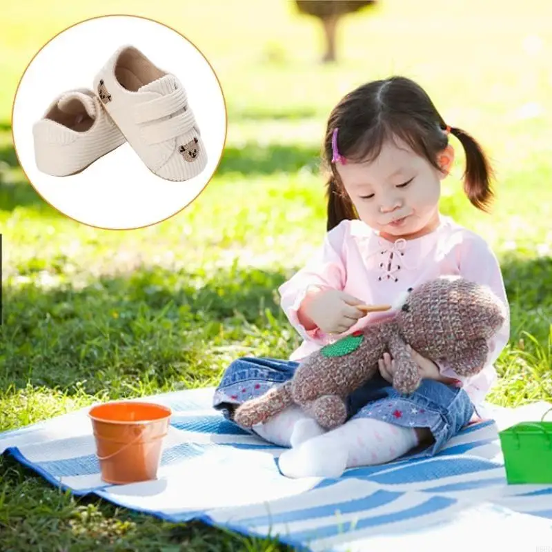 R66D أحذية مرنة Prewalker أحذية المشي الكرتونية الأولى أحذية رياضية نعال مطاطية أحذية رياضية قطنية للربيع والخريف #5