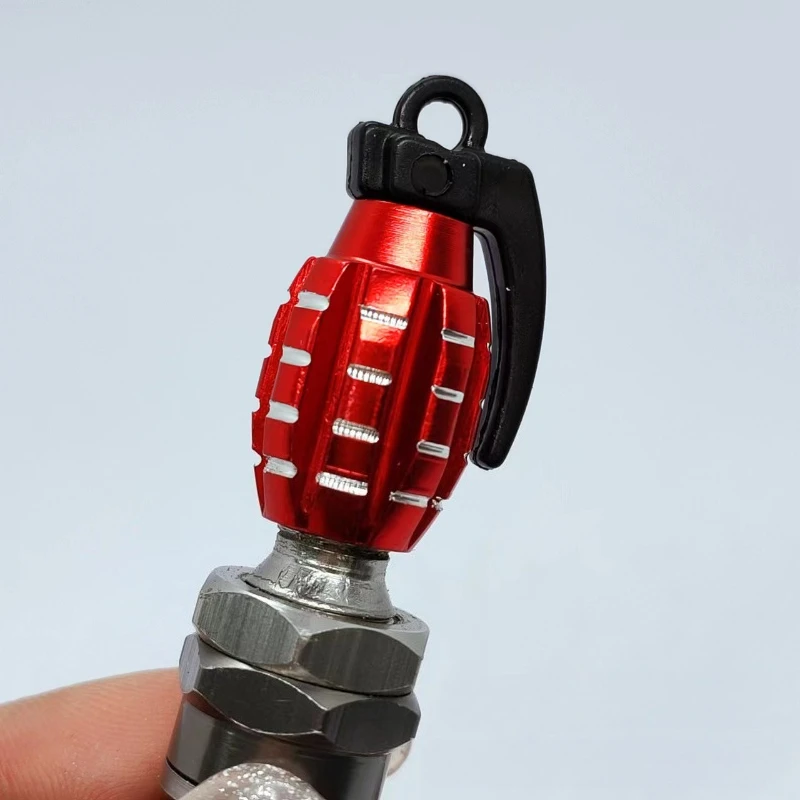 4pcs Car Tire Valve Cap Aluminum Grenade Tyre Valve Stems Cover Air Dust Caps Tire Valve Truck Bike Wheel Rim Valve Stem Caps
