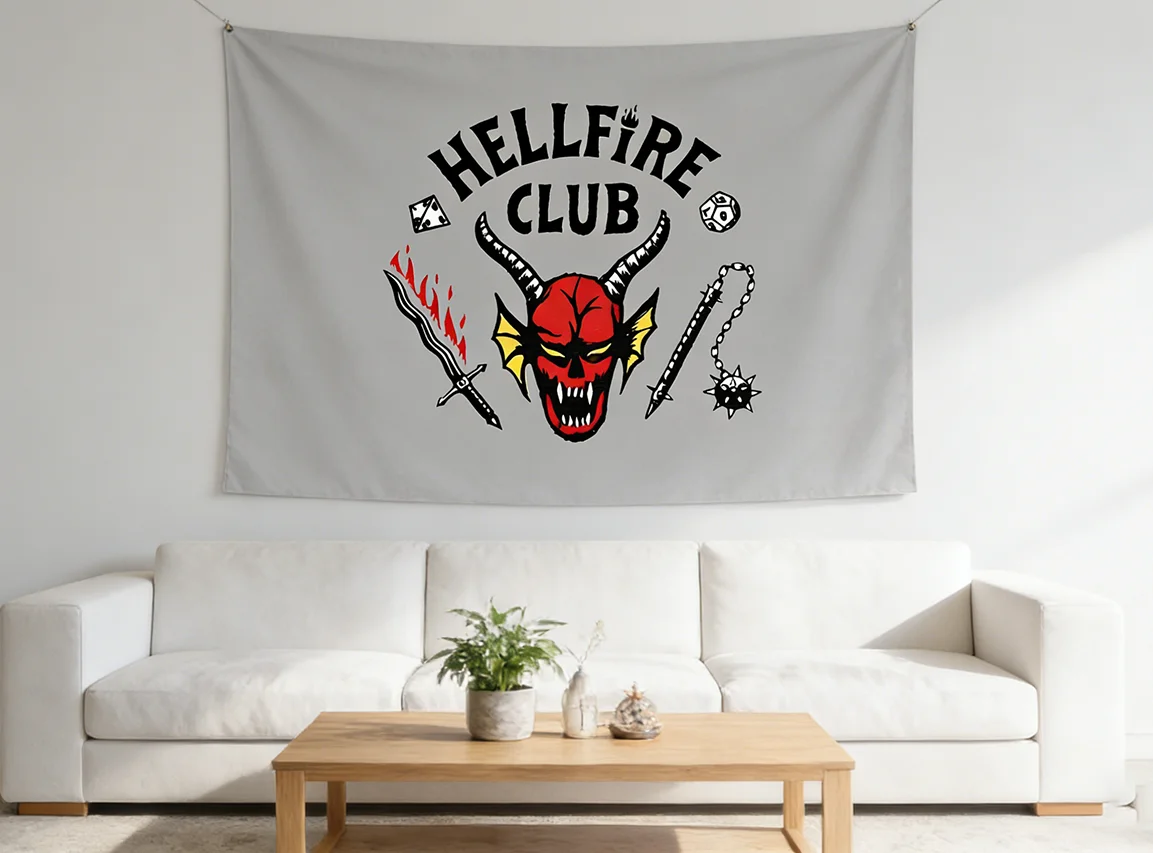 Hellfire Club Gothic Horror Tapestry Bedroom Living Room Home Wall Decor