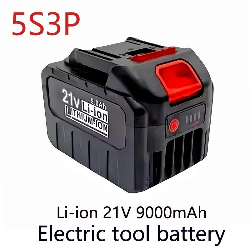 5S3P 21V 18650 Lithium Battery Rechargeable 9000mAh Batteries High-current High Discharge 21Volt Replace Battery For Screwdriver