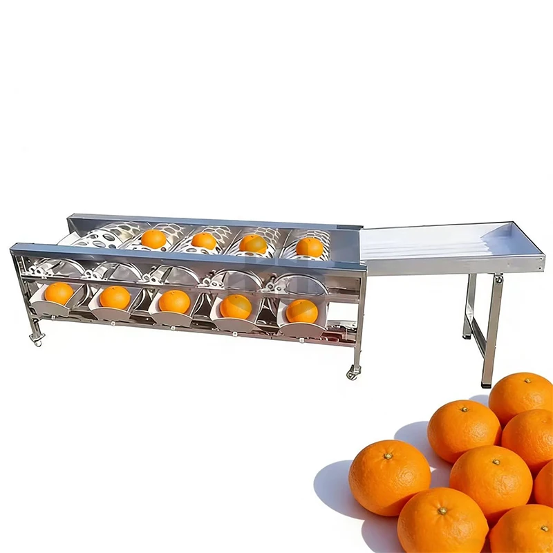 Multifunction Fruit Citrus Nectarine Tomato Olive Washing Waxing Grading Machine Orange Hawthorn Sorter