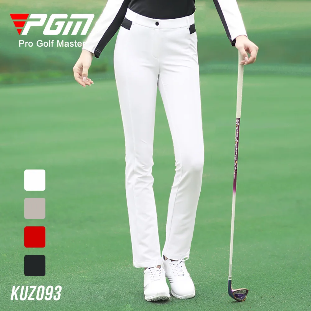 PGM Autumn Winter Ladies Golf Pants Women High Elasticity Sport Trousers Slim Fit Golf/Tennis Pants Warm Windproof Golf Clothing