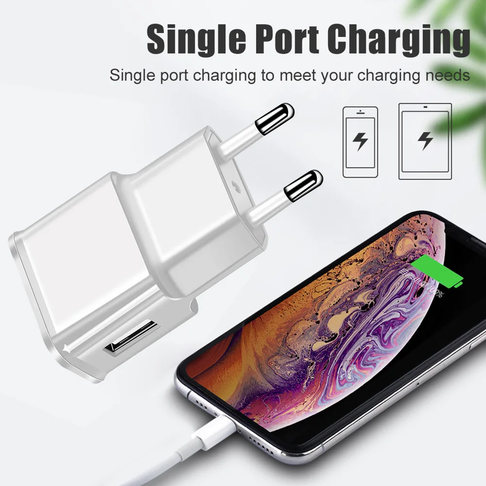 USB شاحن الهاتف المحمول سريع الجدار تهمة الاتحاد الأوروبي التوصيل محول رئيس للسفر المنزل