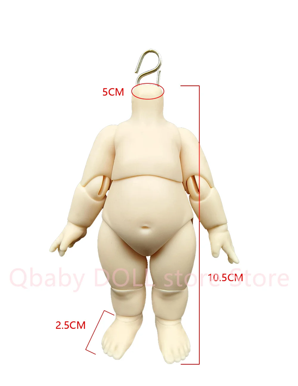 BJD Doll 1/8 PRU Doll body Girl  Doll Art Toy Girl Resin Doll Body part accessory