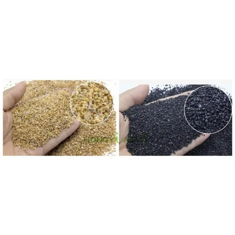 300g aquarium landscaping fish tank bottom sand black gold and golden makeup sand fish tank decoration