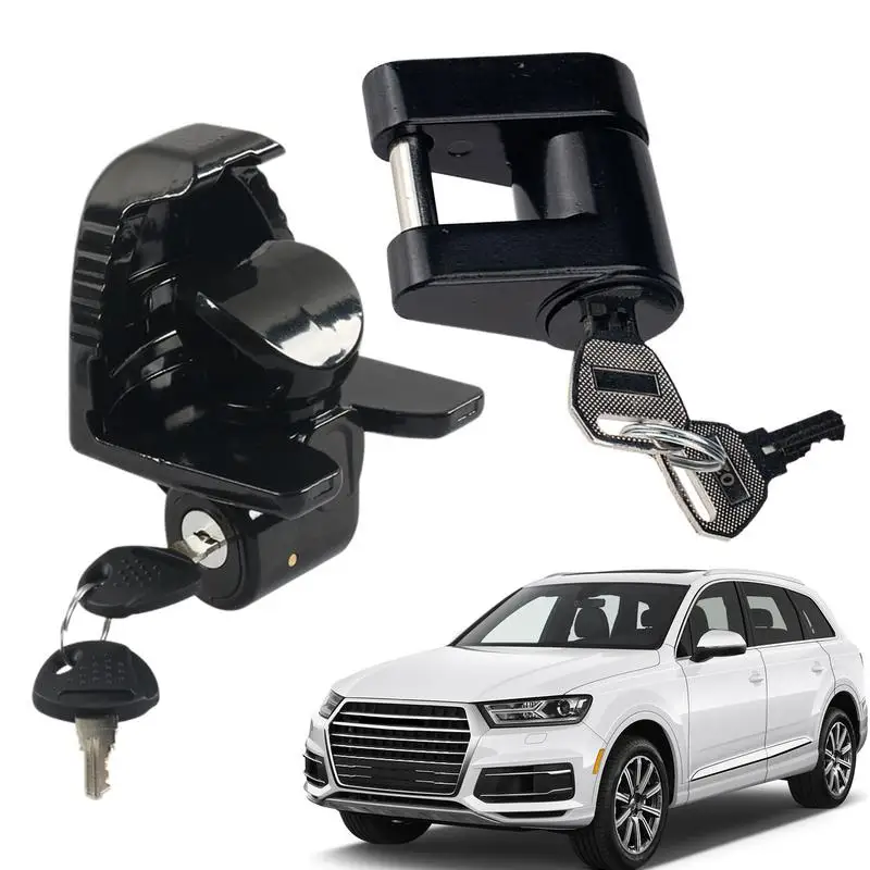 Trailer Lock Hitch Coupler Lock Kit Heavy Duty Anti Theft Security Locking Device 1/4 inch Car Anti-theft Trailer Hitch Pin Lock