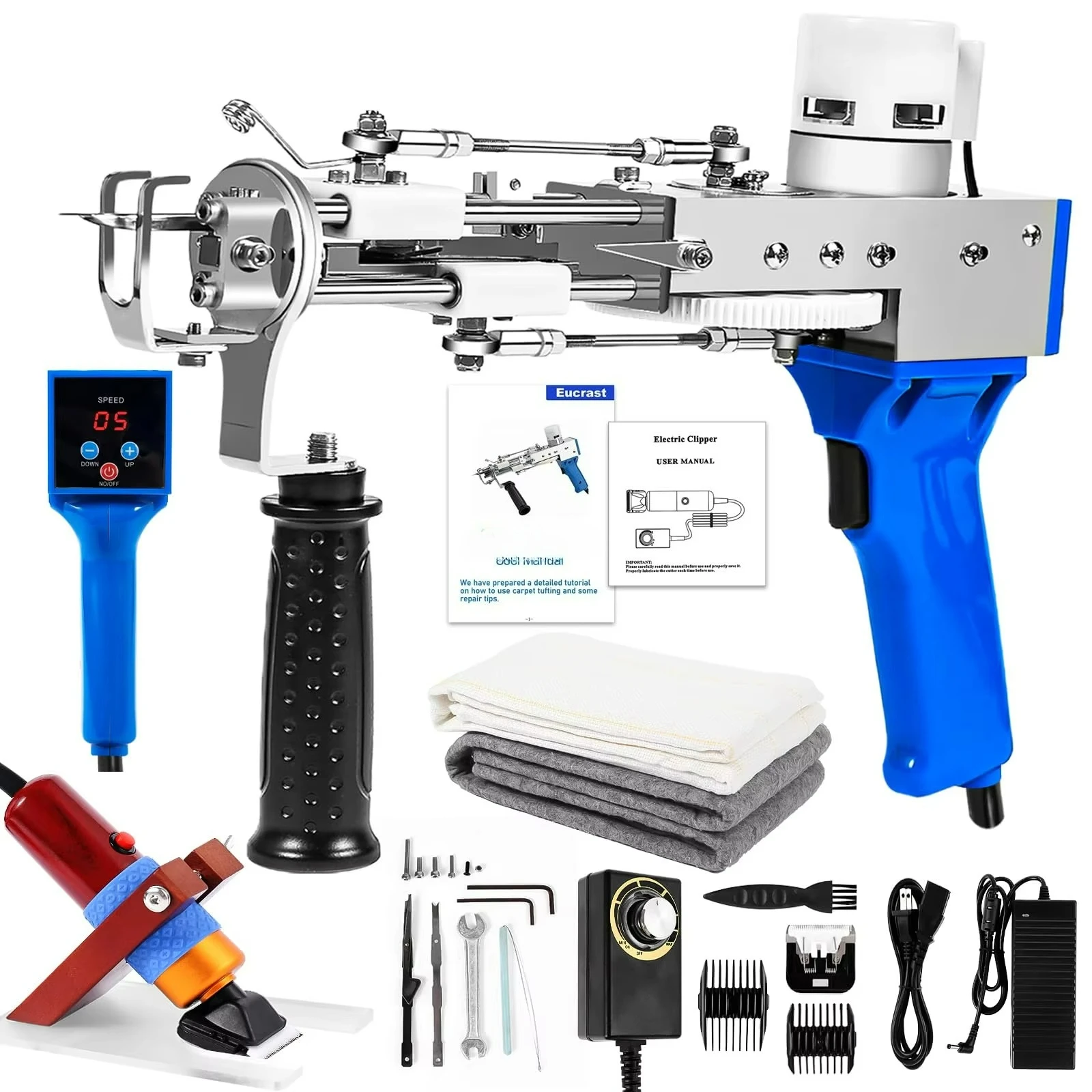 

Chinese Brand Customized Logo Blue Color Durable Weaving Machine Tufting Gun Carpet