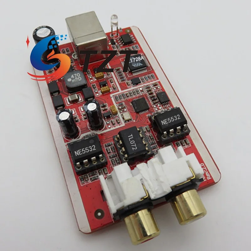 TZT Đinh Bóng D2-MINI HIFI USB DAC Bộ Giải Mã Card Âm Thanh USB ES9018K2M Cho Hoạt Động Loa Khuếch Đại