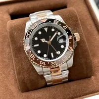 2025 Men Watch Luxury Automatic Mechanical Movement Gold Stainless Steel Strap Original Waterproof Calendar Luminous Noble Watch