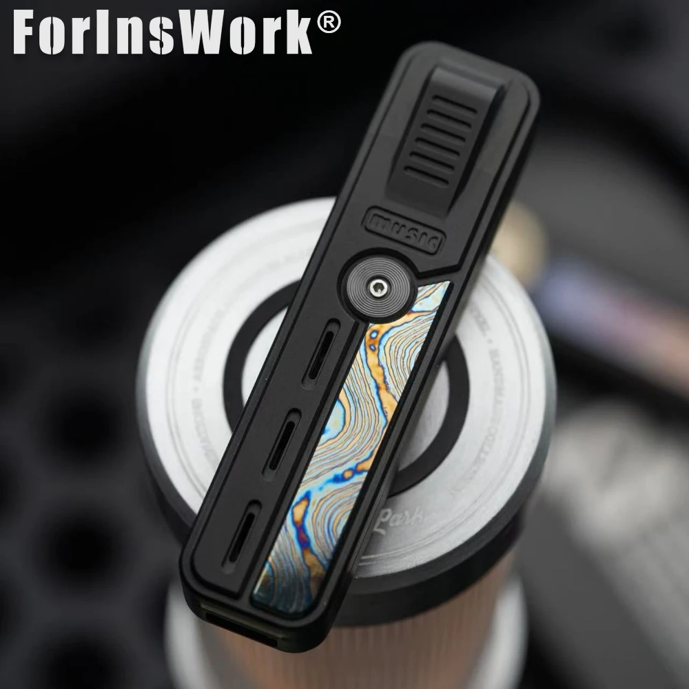 BidRush EDC RHYTHM Box Mechaniczny i Magnetyczny Slider Antystresowy z Cyrkonu w Kolorze Czarnym, Zabawka do Gry z Palcami